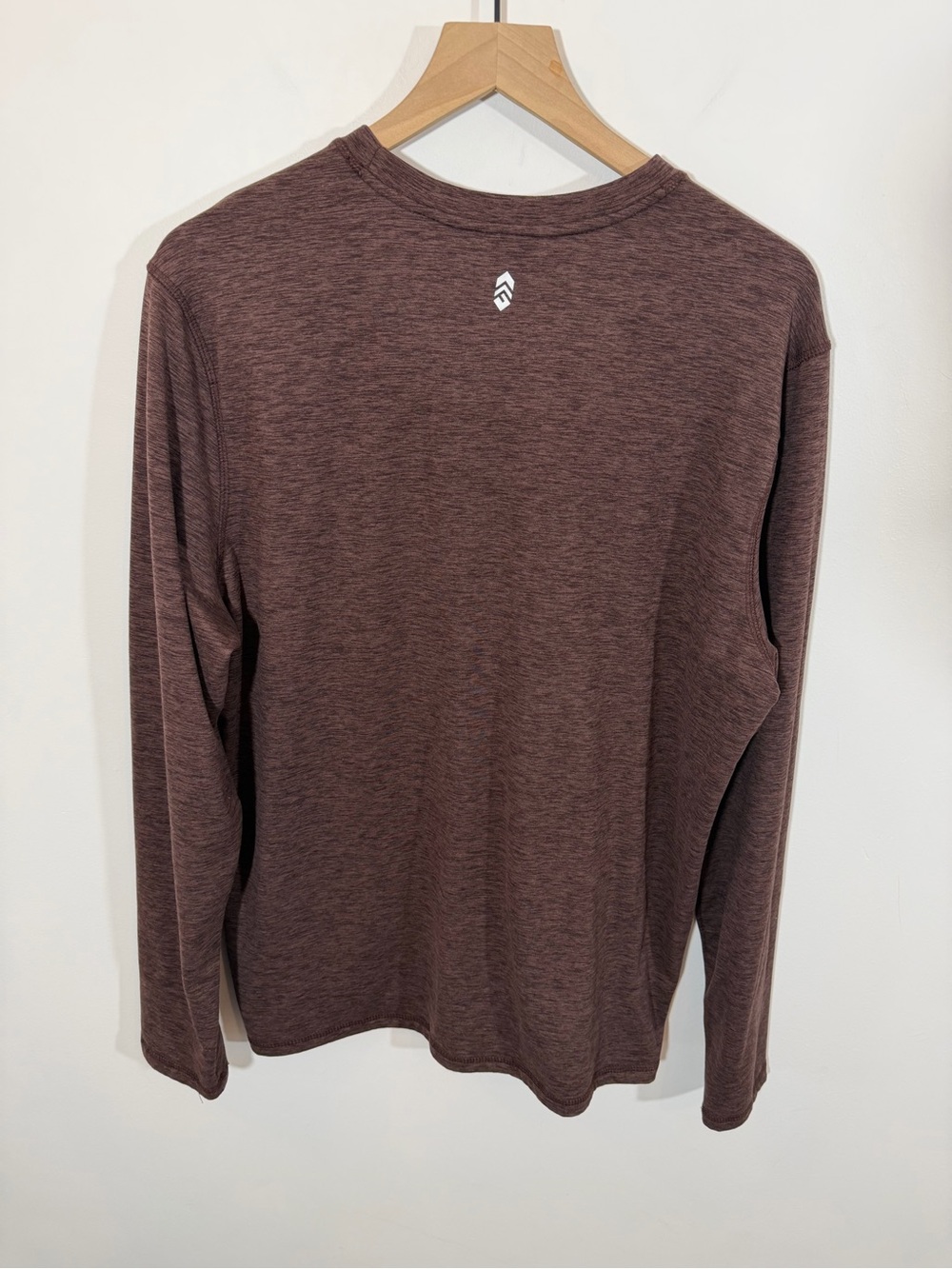 Free Country Men's FreeCycle® Sueded Spacedye Long Sleeve Crew Neck | Size L - Picture 5 of 8